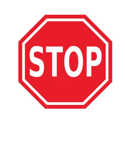 free stop sign clipart